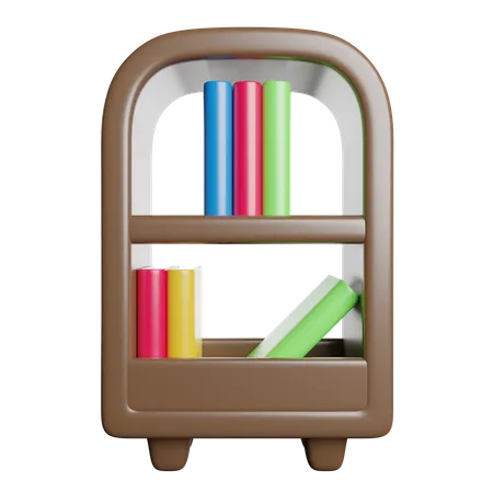 Bücherregal  3D Icon