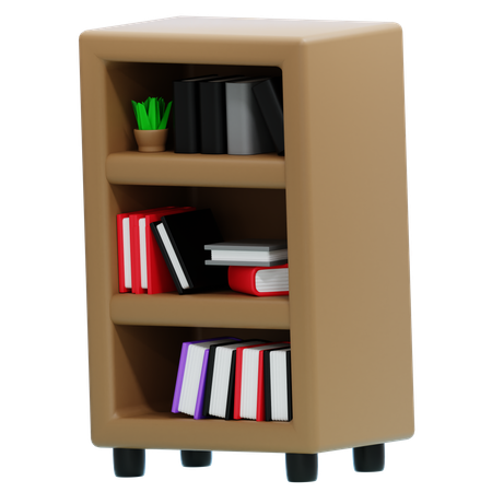 Bücherregal  3D Icon