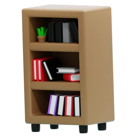 Bücherregal  3D Icon