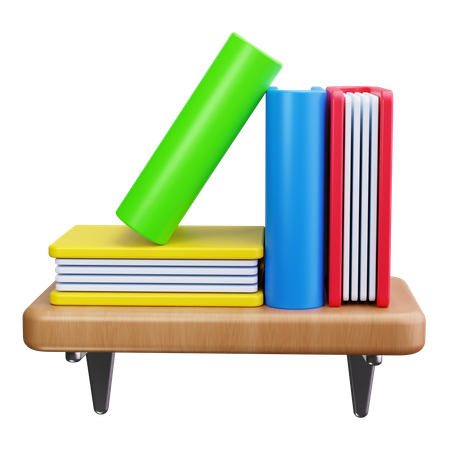 Bücherregal  3D Icon