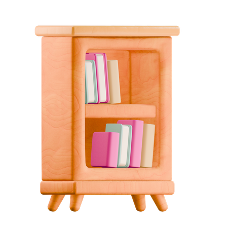 Bücherregal  3D Icon