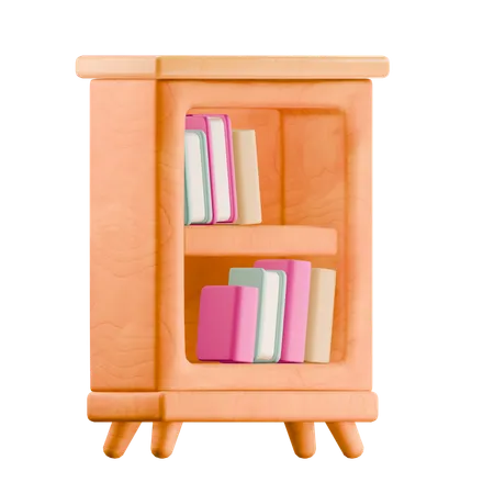 Bücherregal  3D Icon