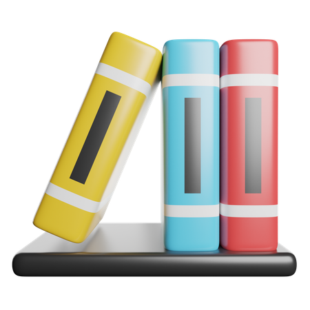 Bücherregal  3D Icon