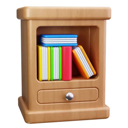 Bücherregal  3D Icon