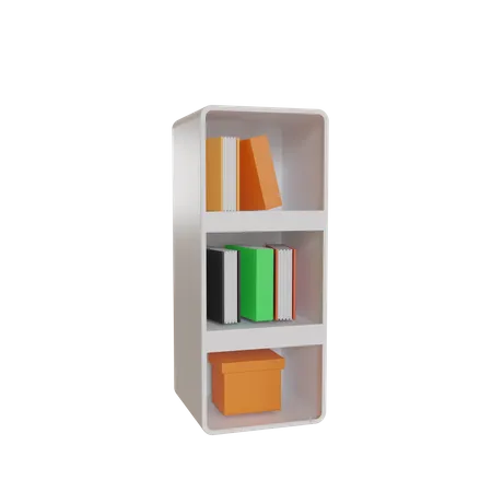 Bücherregal  3D Illustration