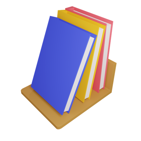 Bücherregal  3D Icon