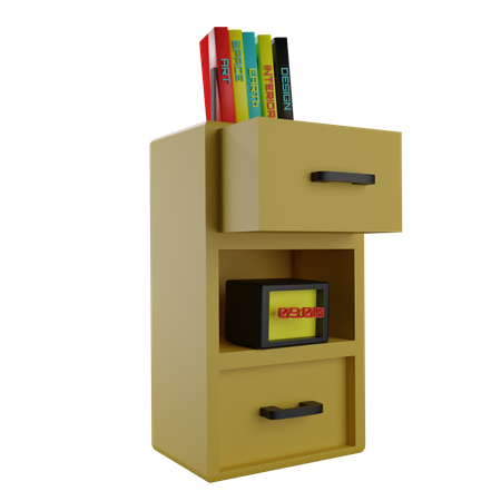 Bücherregal  3D Icon