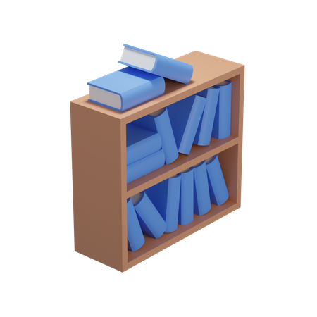 Bücherregal  3D Icon