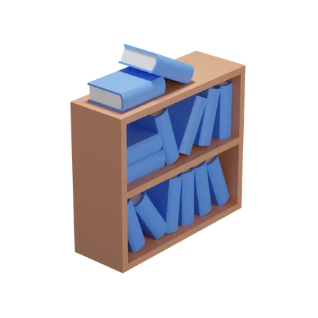 Bücherregal  3D Icon