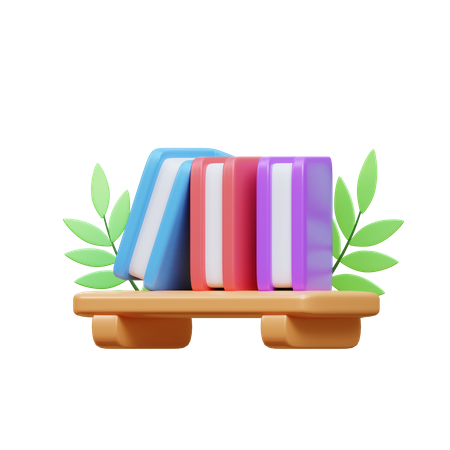 Bücherregal  3D Icon