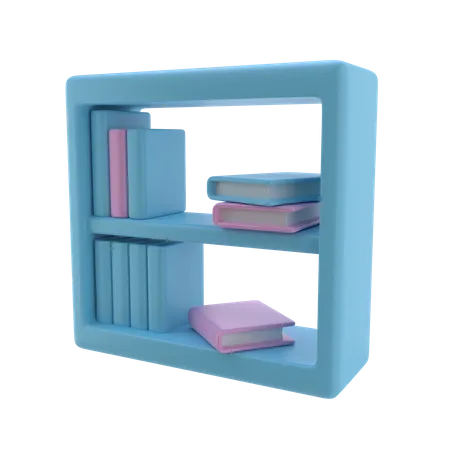 Bücherregal  3D Icon