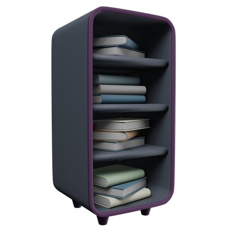 Bücherregal  3D Icon