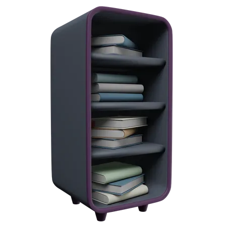 Bücherregal  3D Icon