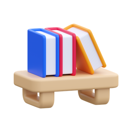 Bücherregal  3D Icon