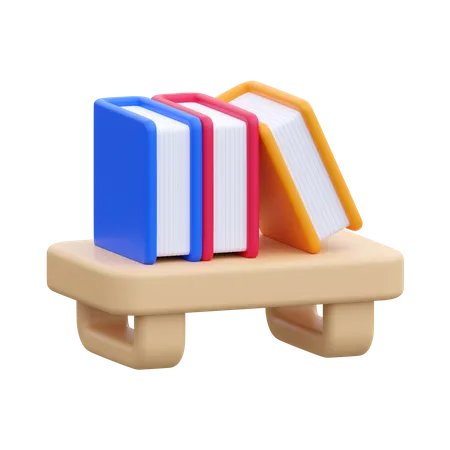 Bücherregal  3D Icon