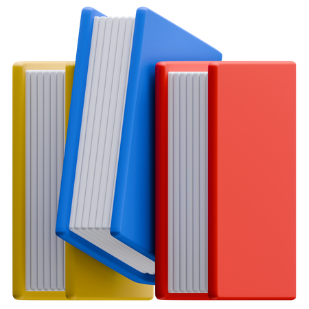 Reihe von Büchern  3D Icon