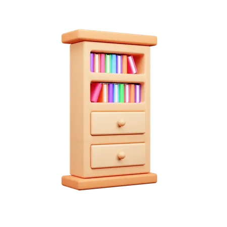 Bücherschrank  3D Icon