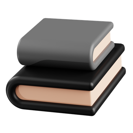 Bücherstapel  3D Icon