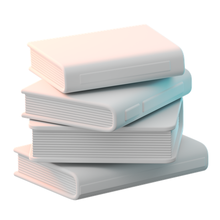 Bücherstapel  3D Icon