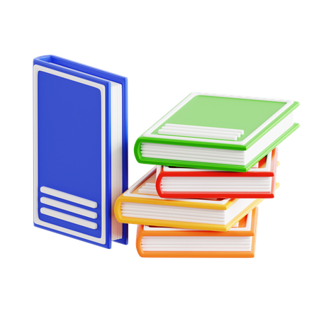 Bücherstapel  3D Icon