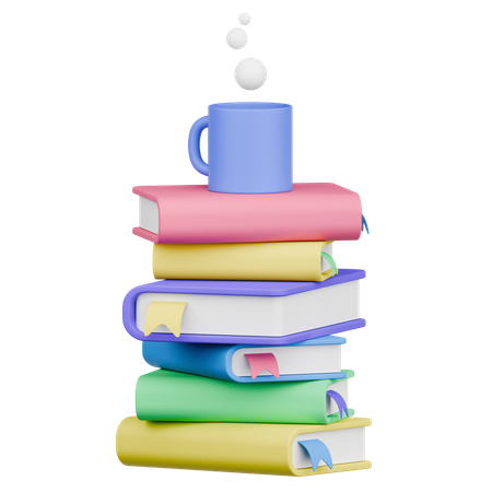 Bücher Stapel  3D Icon