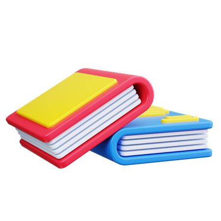 Bücherstapel  3D Icon