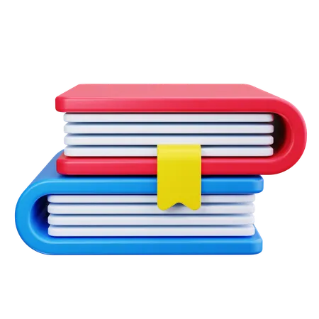 Bücherstapel  3D Icon