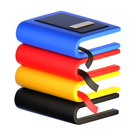 Bücher Stapel  3D Icon
