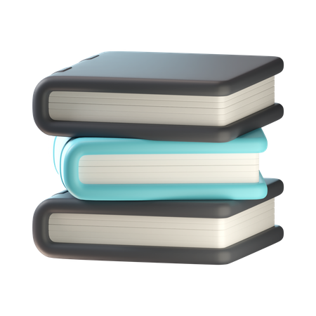 Bücherstapel  3D Icon