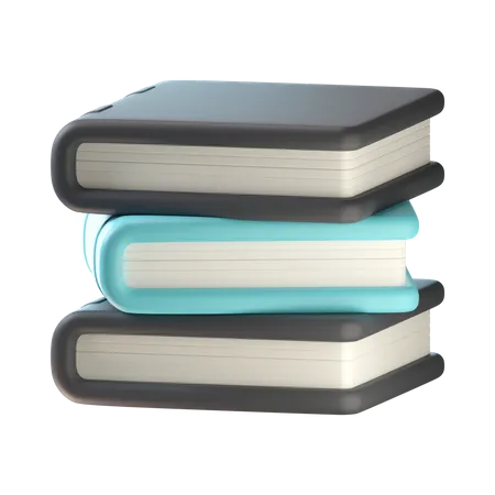 Bücherstapel  3D Icon