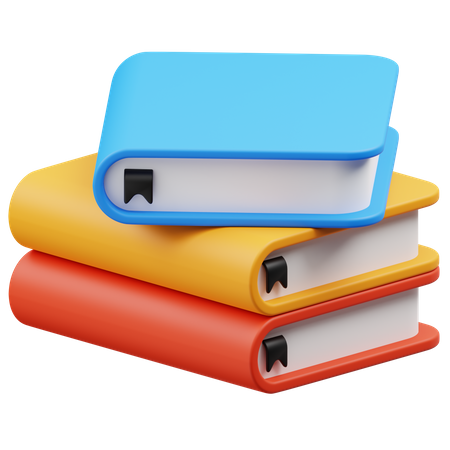 Bücherstapel  3D Icon