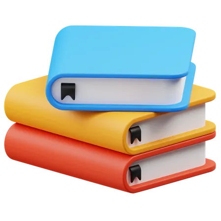 Bücherstapel  3D Icon