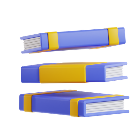 Bücherstapel  3D Icon