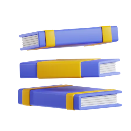 Bücherstapel  3D Icon