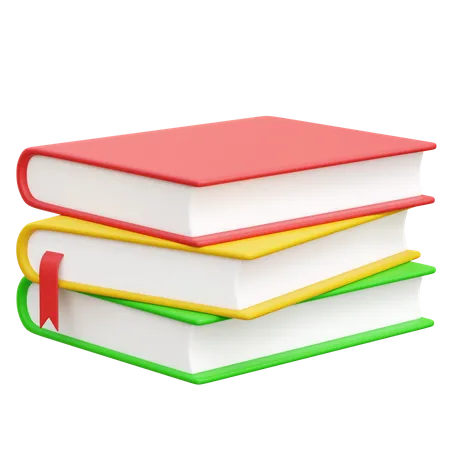 Bücherstapel  3D Icon