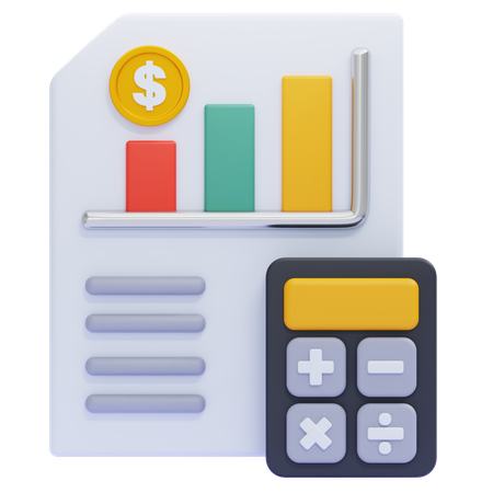 Buchhaltung  3D Icon