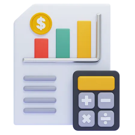 Buchhaltung  3D Icon