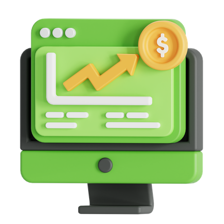 Buchhaltungs- und Finanzanalyse  3D Icon