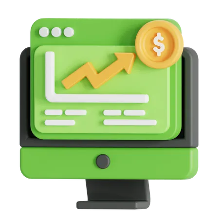 Buchhaltungs- und Finanzanalyse  3D Icon