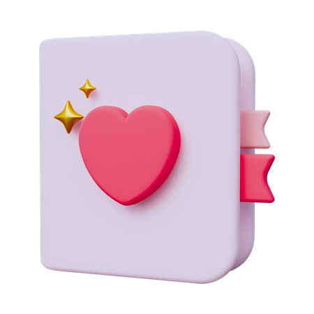 Buch Liebe  3D Icon