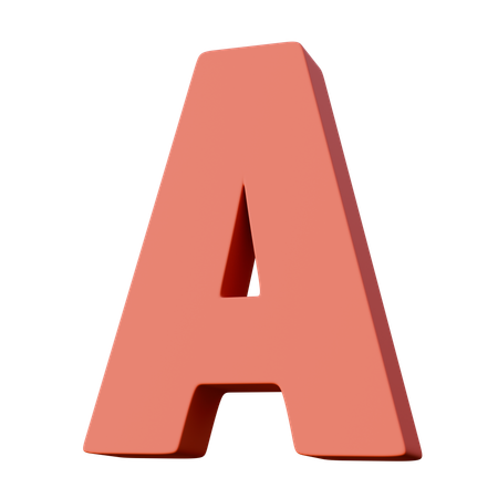 Buchstabe a  3D Icon