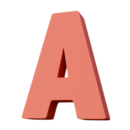 Buchstabe a  3D Icon