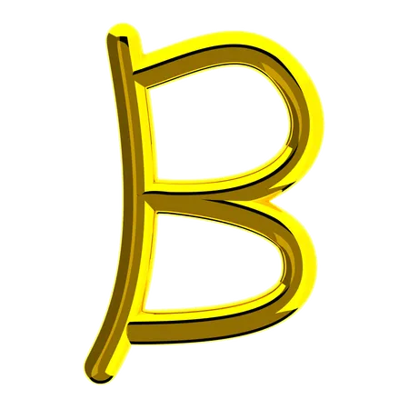 Buchstabe b  3D Icon