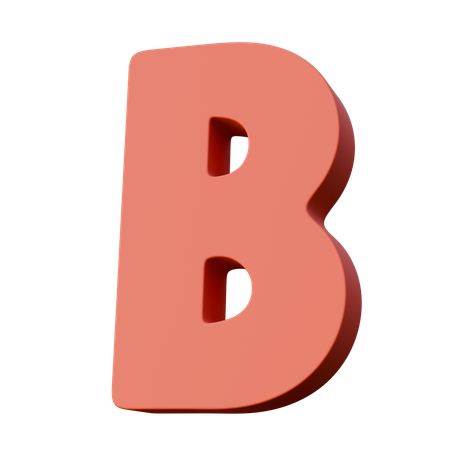 Buchstabe b  3D Icon