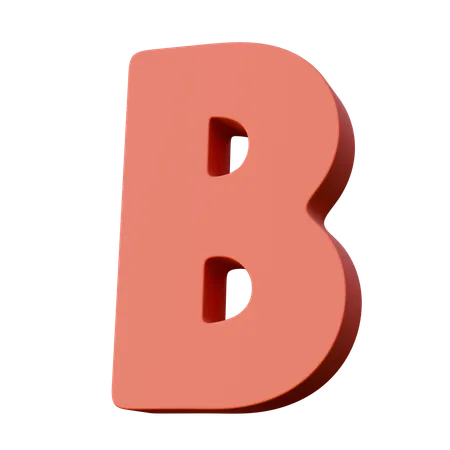 Buchstabe b  3D Icon