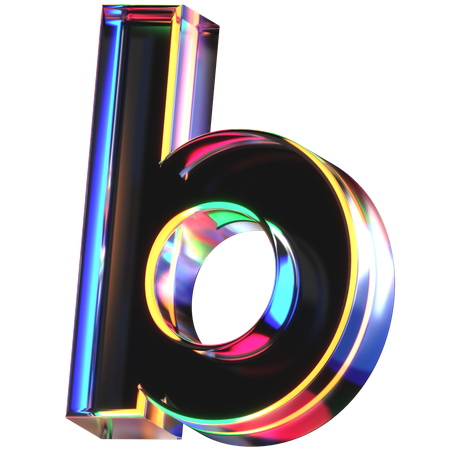 Buchstabe b  3D Icon
