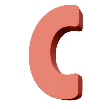 Buchstabe c  3D Icon