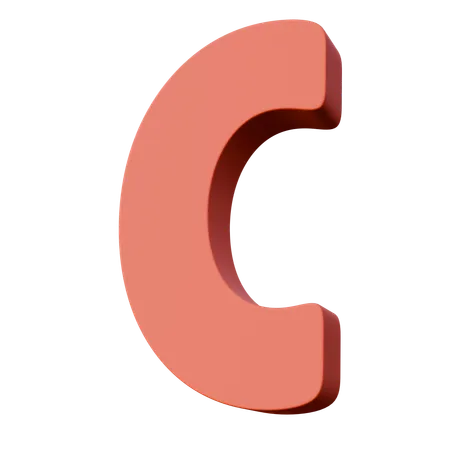 Buchstabe c  3D Icon