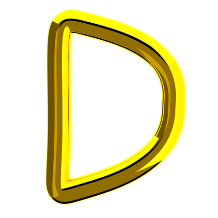 Buchstabe d  3D Icon