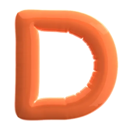 Buchstabe d  3D Icon